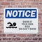 Signmission Swim At Your Own Risk We Can't Swim, 10 in W x Rectangle, Plastic OS-2PACK-NS-P-710-L-18516 - alternate 6